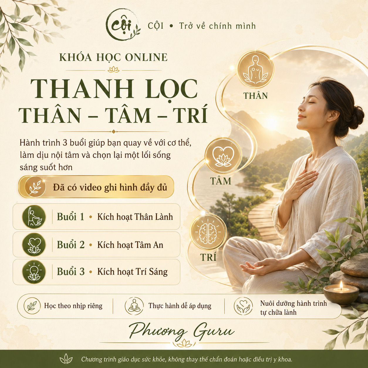 Khóa học kích hoạt năng lực tự chữa lành